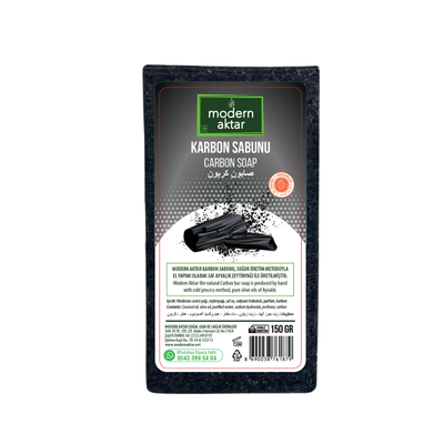 Modern Aktar - AKTİF KARBON EL YAPIMI SABUN 150 GR
