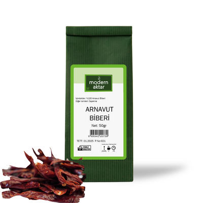 Modern Aktar - ARNAVUT (ŞİLİ) BİBERİ 50 GR