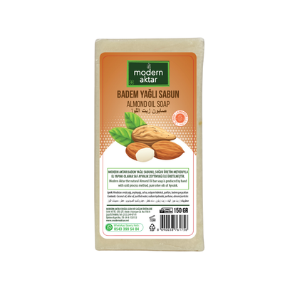 Modern Aktar - BADEM YAĞLI EL YAPIMI SABUN 150 GR