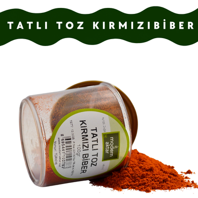 Modern Aktar - DOĞAL TATLI TOZ KIRMIZI BİBER 100 GR