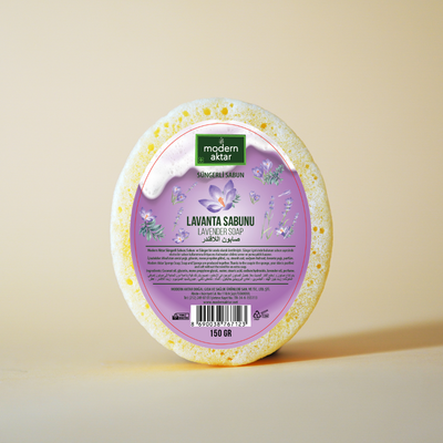 Modern Aktar - LAVANTA SÜNGERLİ SABUN 150 GR