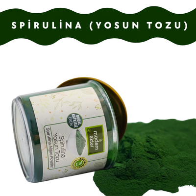 Modern Aktar - SAF YOSUN TOZU - SPİRULİNA 100 GR